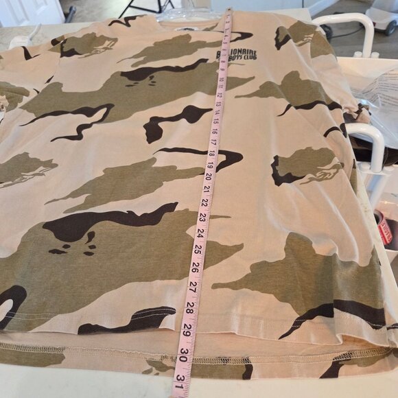 Billionaire Boys Club T-Shirt XXL Camouflage Celestial Cotton Tan Eye Mushroom - Picture 7 of 9